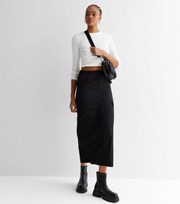 New Look Tall Black Parachute Midaxi Skirt